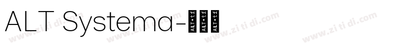 ALT Systema字体转换